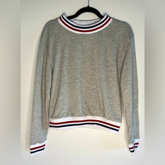 Vintage American Apparel Varsity Raglan Sweatshirt - Picture 3 of 5